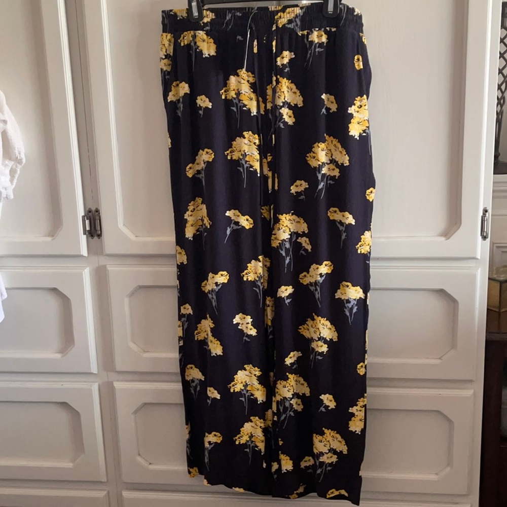 Pull on wide leg pants